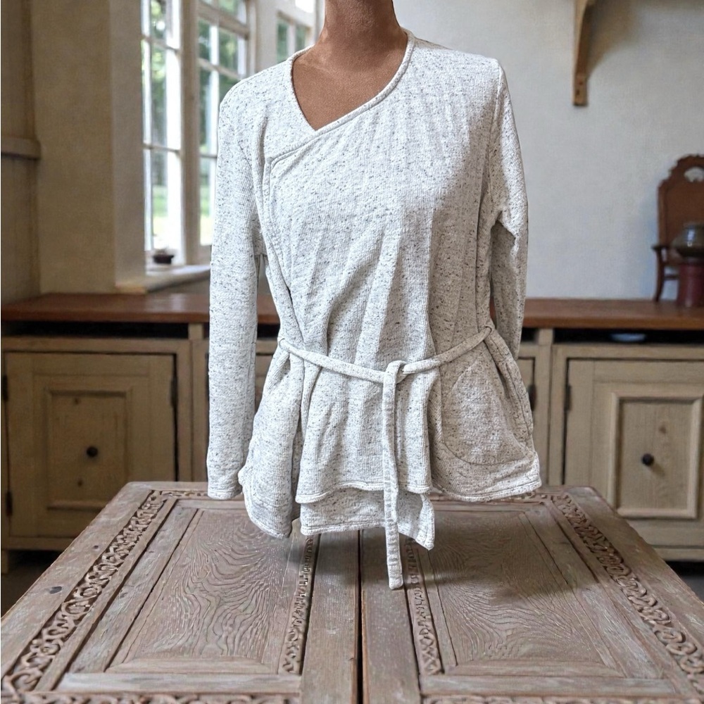 Purejill Chic Cream  Belted Cardigan